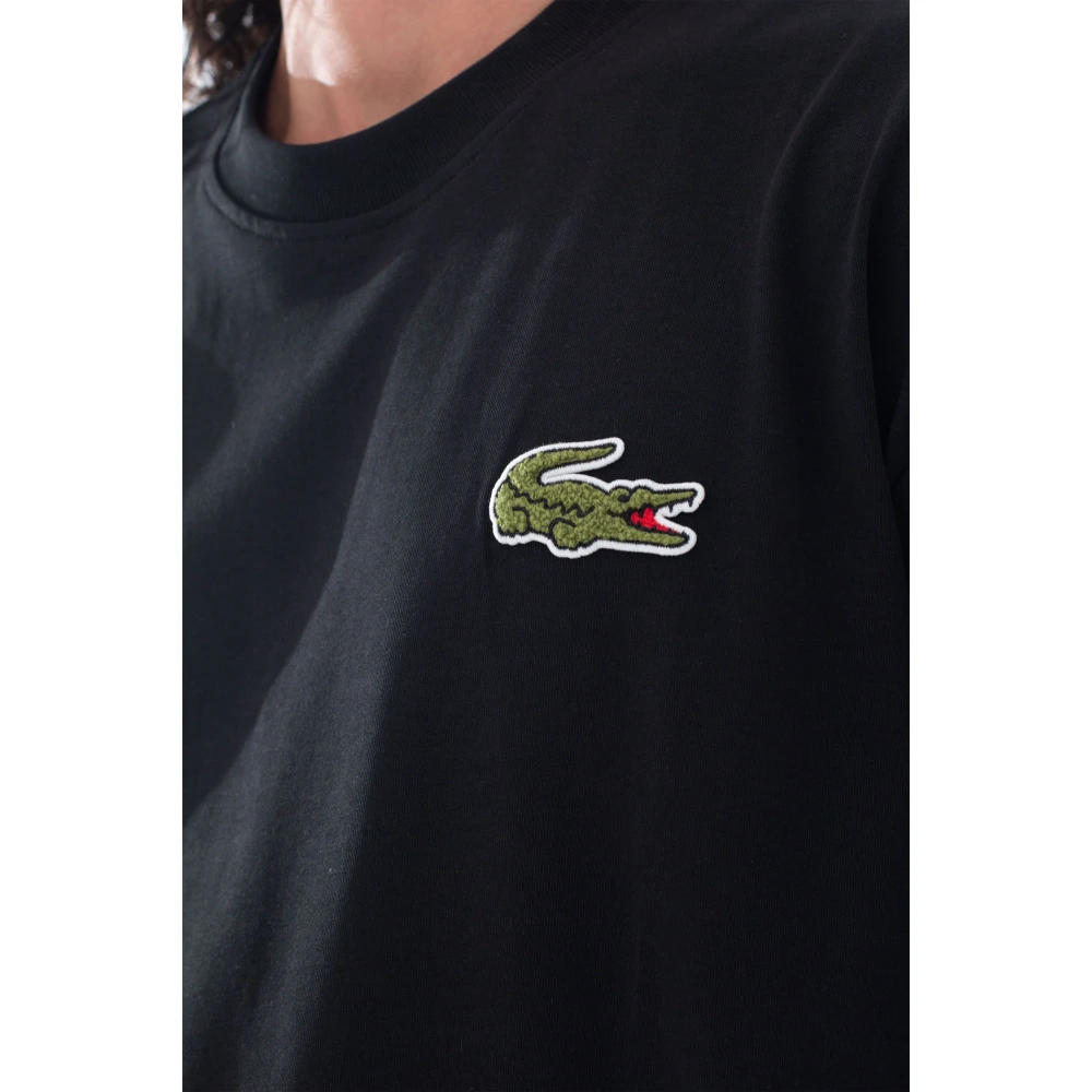 Lacoste Losse Croc Tee in 031 Black Heren