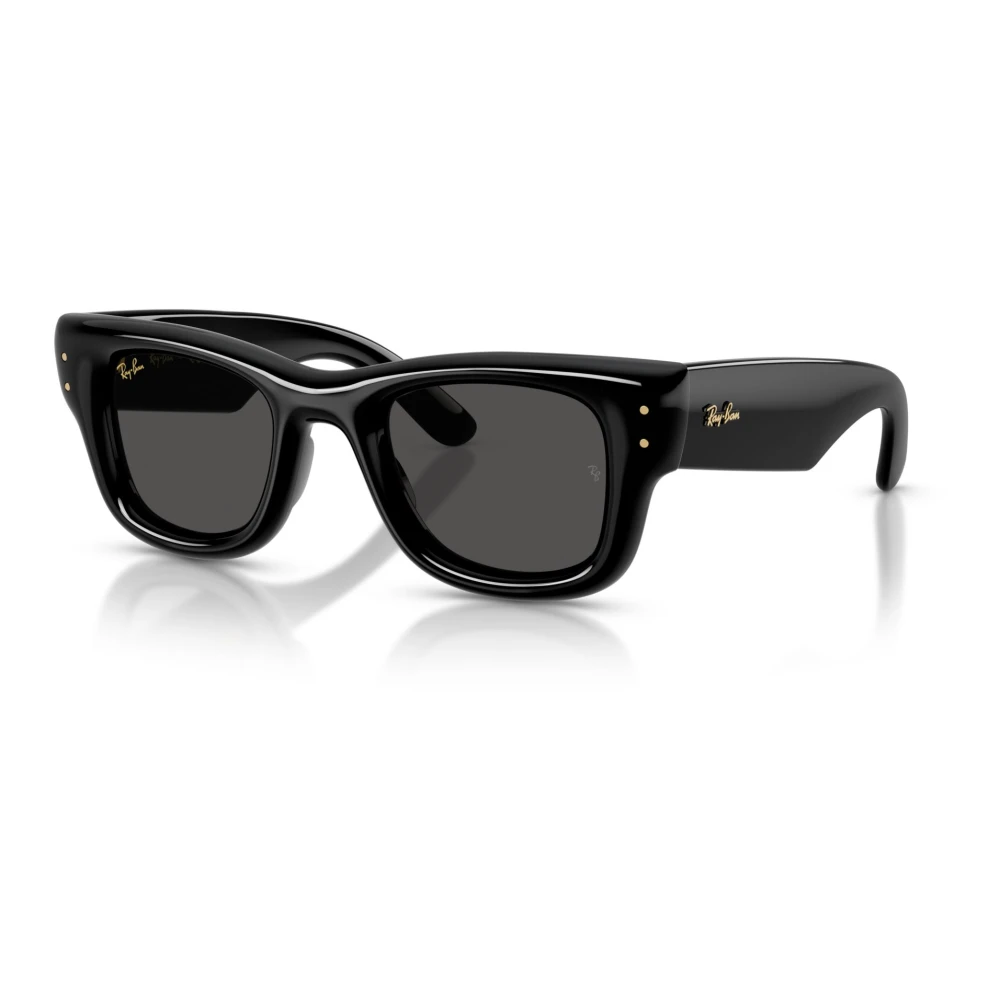 Ray-Ban Unisex Black Sunglasses, 47 Mm, Wayfarer Puffer Sunglasses