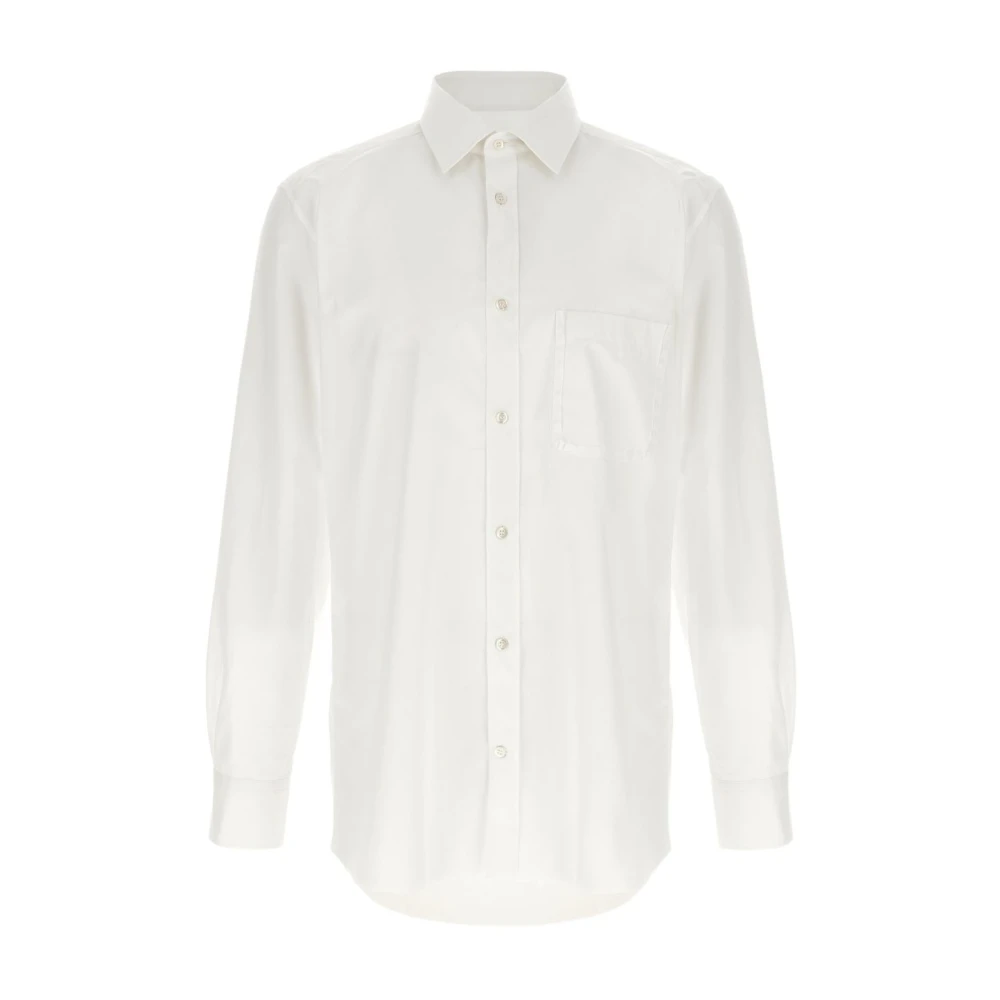 Maison Margiela Men's White Formal Shirts, Xl, Formal Shirt