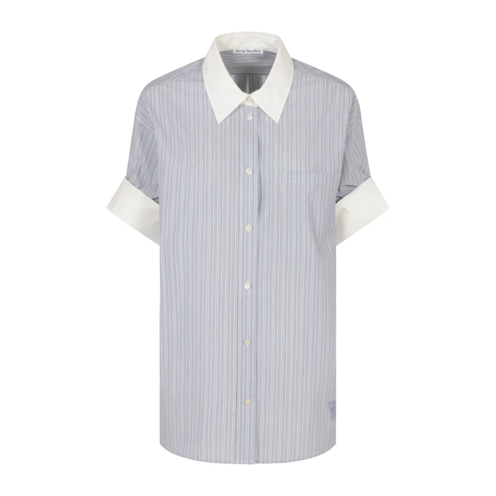 Acne Studios Blauw Shirt Fn-Wn-Blou001135 Blue Dames