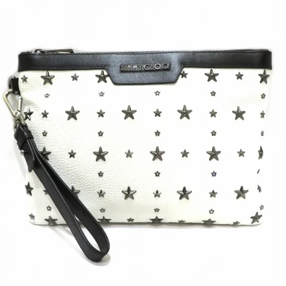 Jimmy Choo Pre-owned Leather clutches White Dames