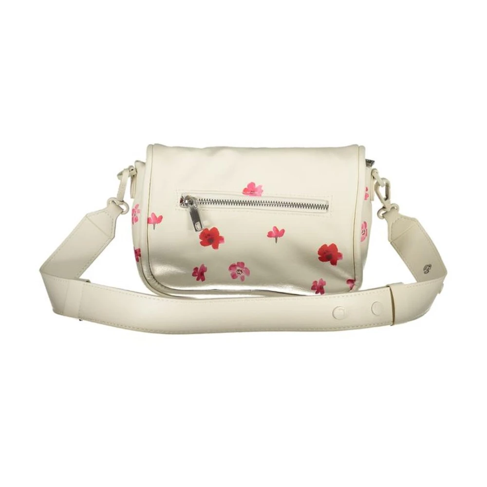 Desigual Witte Polyethyleen Handtas met Afneembare Ketting White Dames