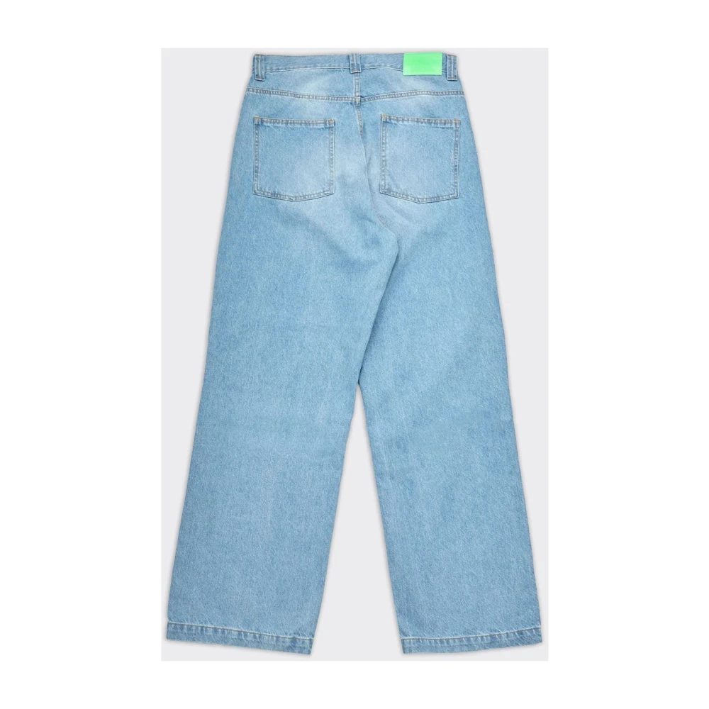 Garment Workshop Wijde Denim Jeans in Blauw Blue Heren