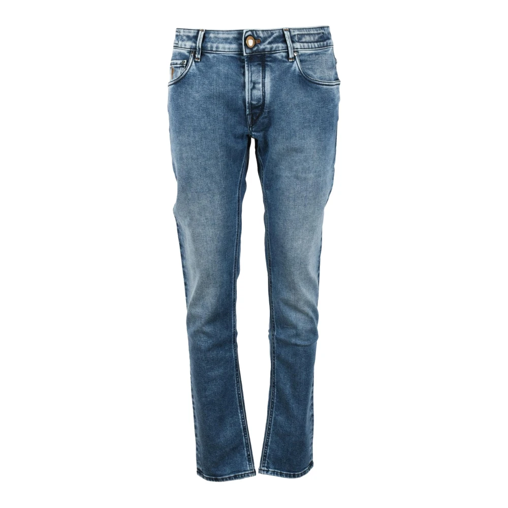 Hand Picked Slim-fit Jeans Blue Heren