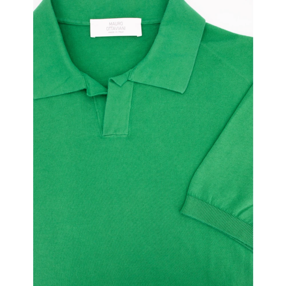 Mauro Ottaviani Polo Shirts Green Heren