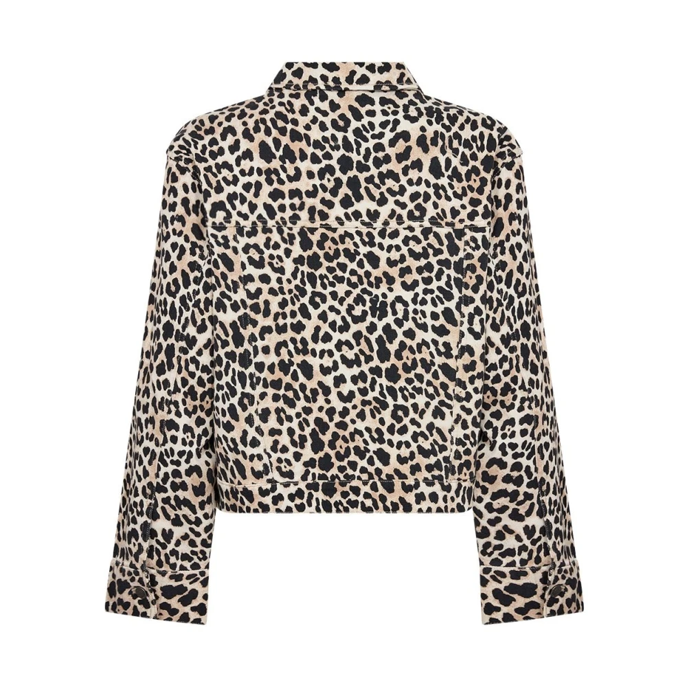 Soyaconcept Stijlvolle Camel Jas met Dierenprint Brown Dames