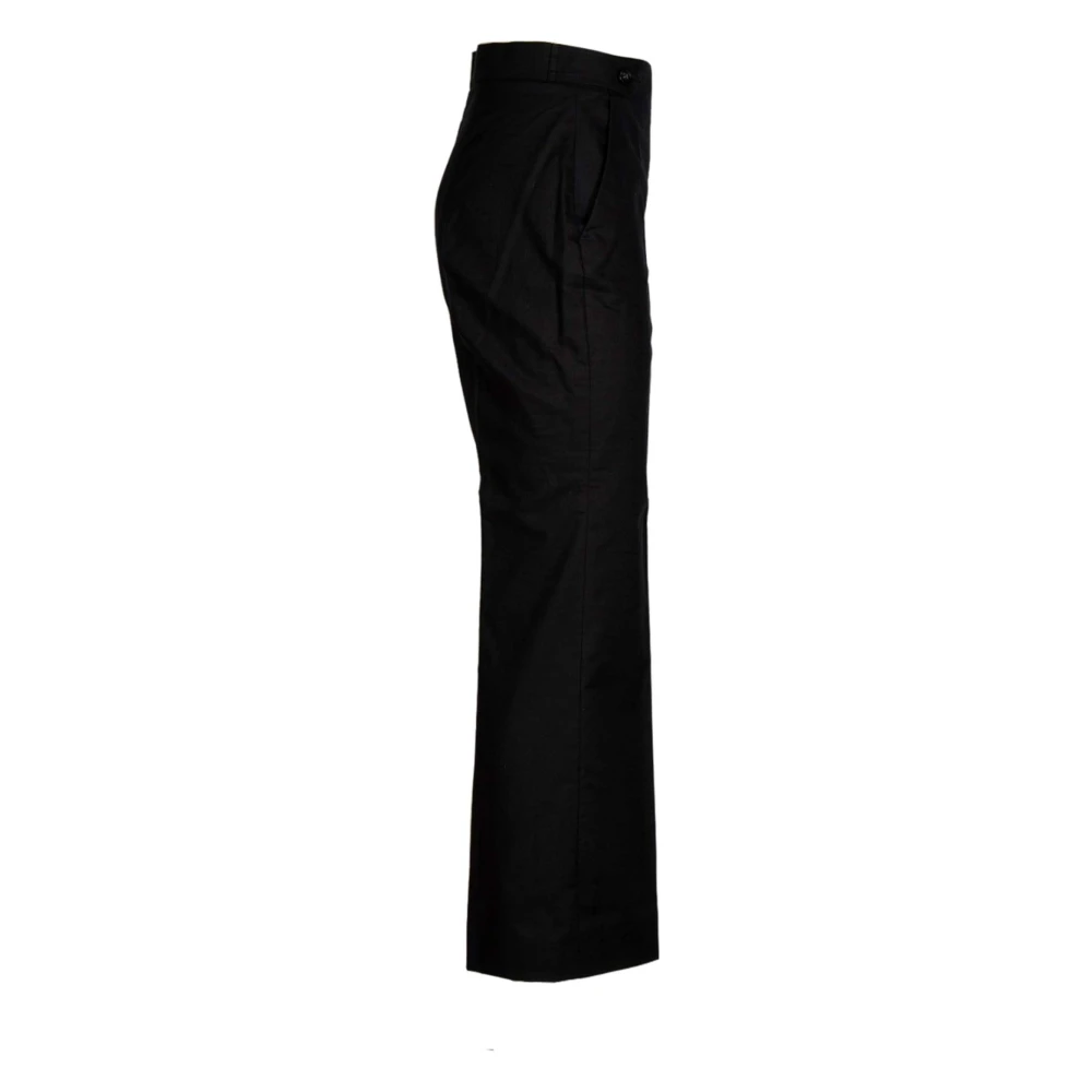 Iblues Straight Trousers Black Dames