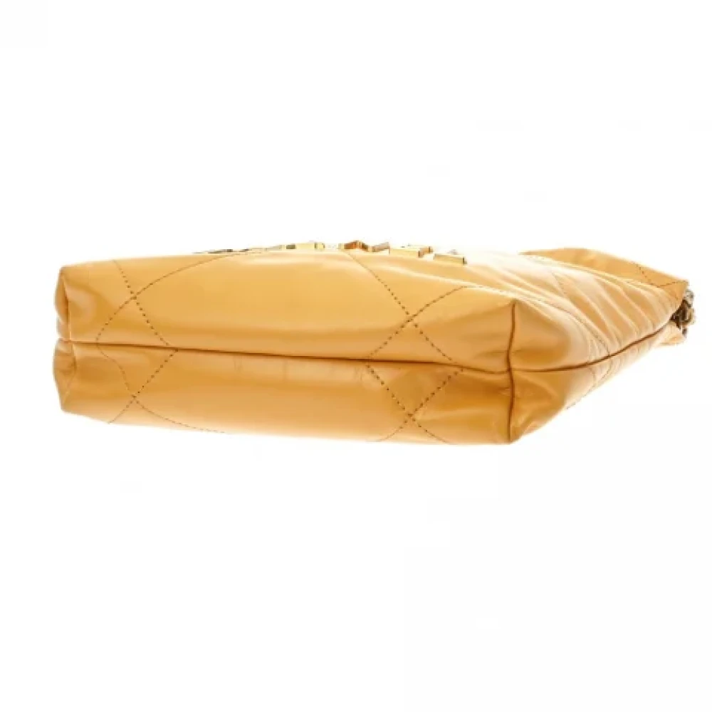Chanel Vintage Pre-owned Leather chanel-bags Yellow Dames
