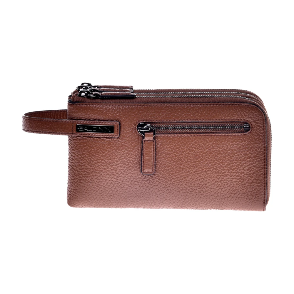 Baldinini Wallet van getrommeld leer Brown Heren
