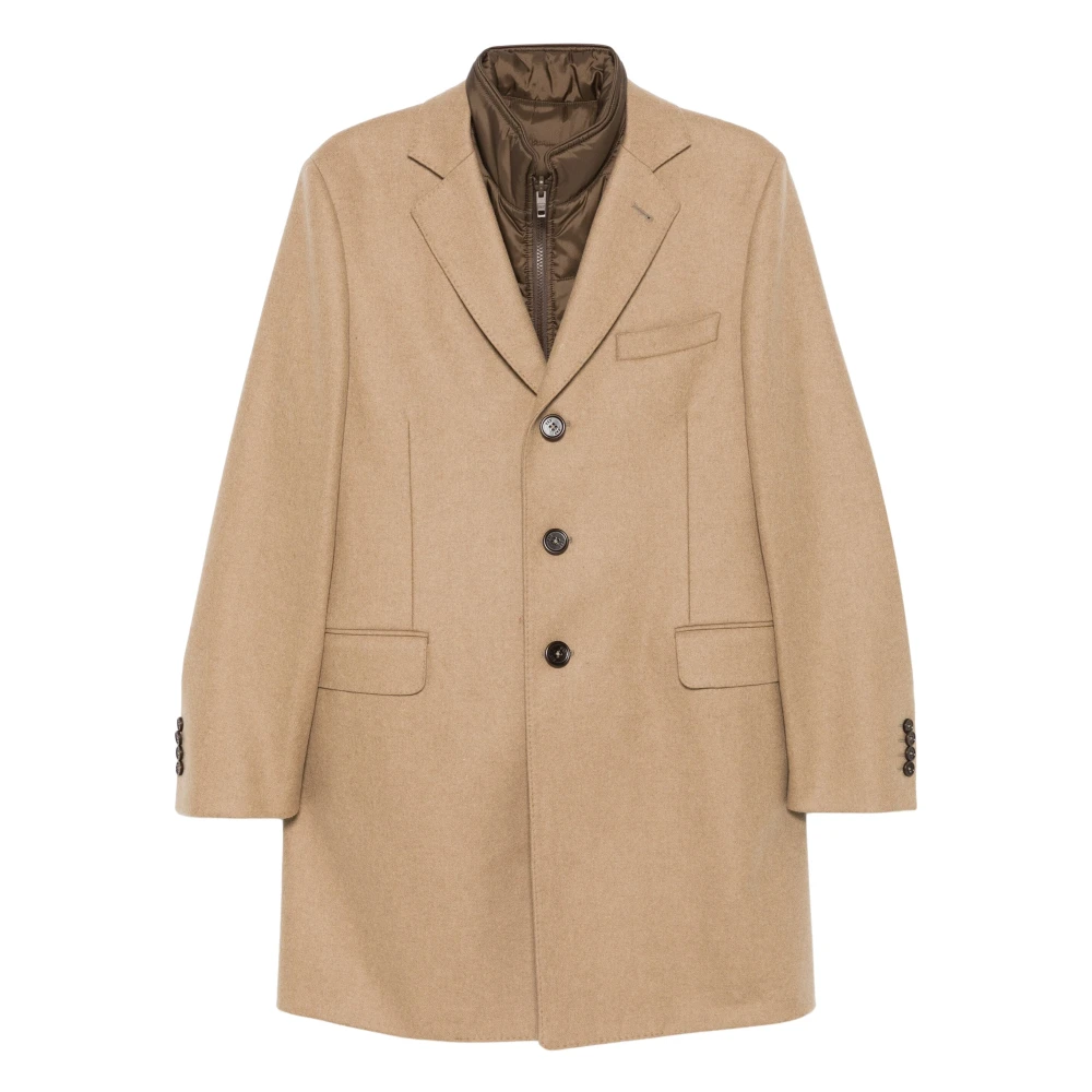 Fay Stijlvolle Winterjas Brown Heren