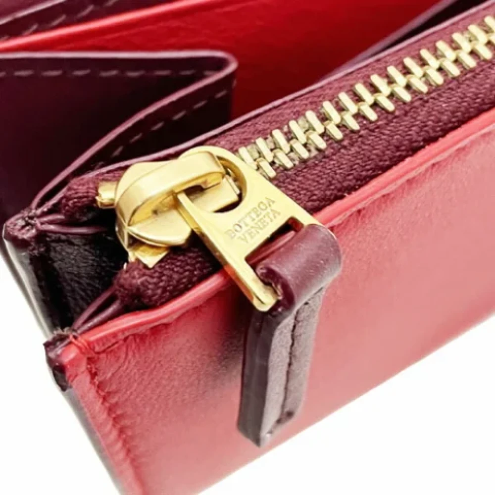 Bottega Veneta Vintage Pre-owned Leather wallets Red Dames