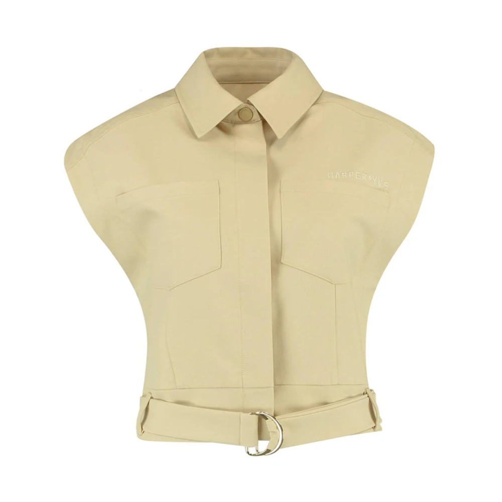 Harper & Yve Katie-Gi Mouwloos Vest Beige Dames