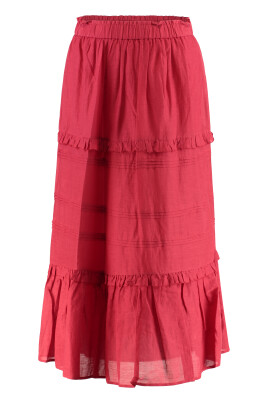 ruffled-bomuld-midi-nederdel