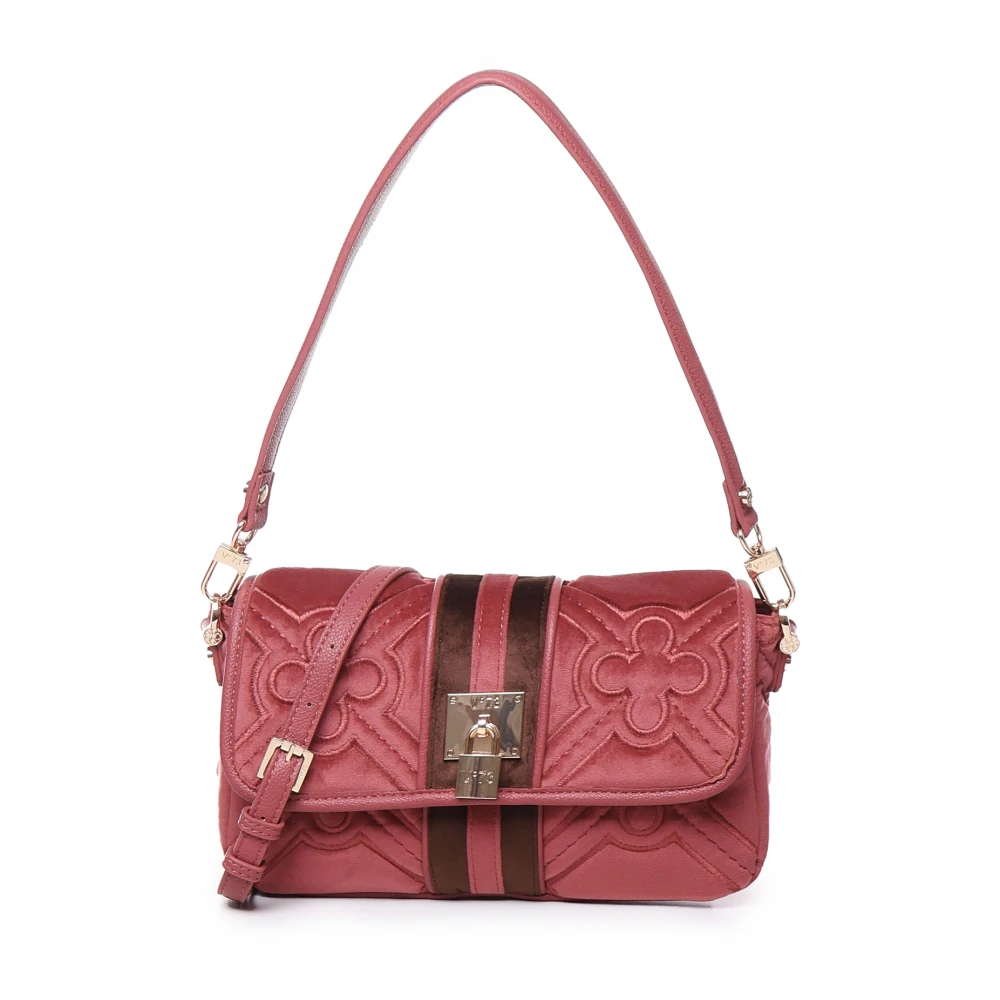 V73 Roze Schoudertas met Flap Sluiting Pink Dames
