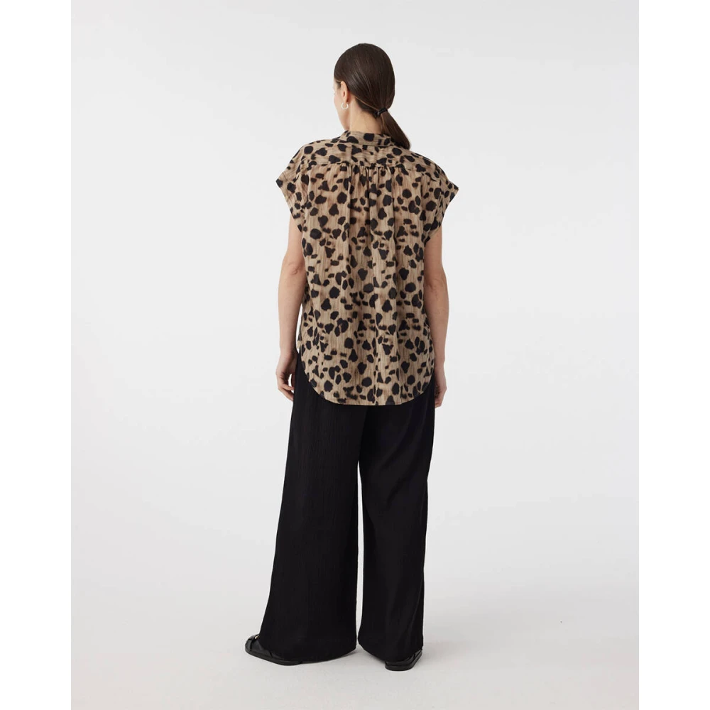 Knit-ted Mouwloze Top Bodee Brown Dames