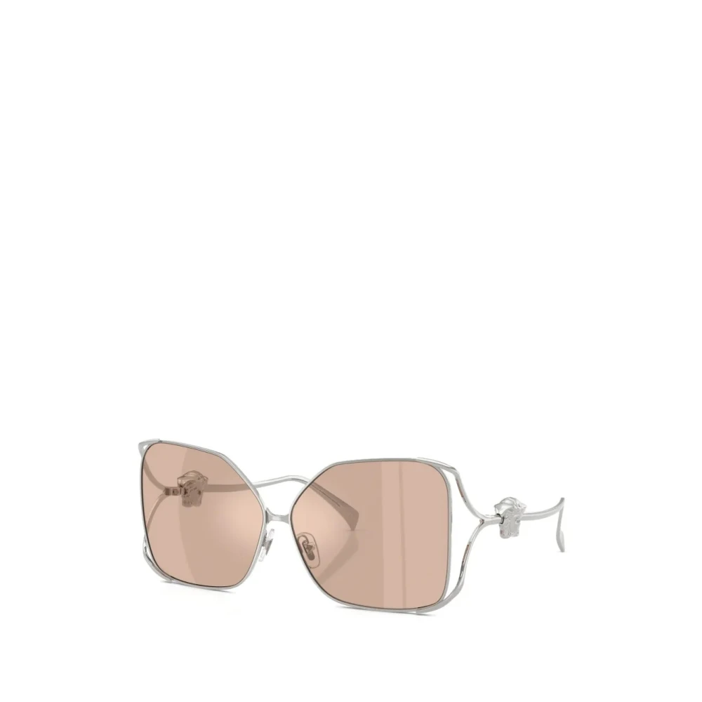 Versace Gray Sunglasses, Female, 62 Mm, Square Sunglasses