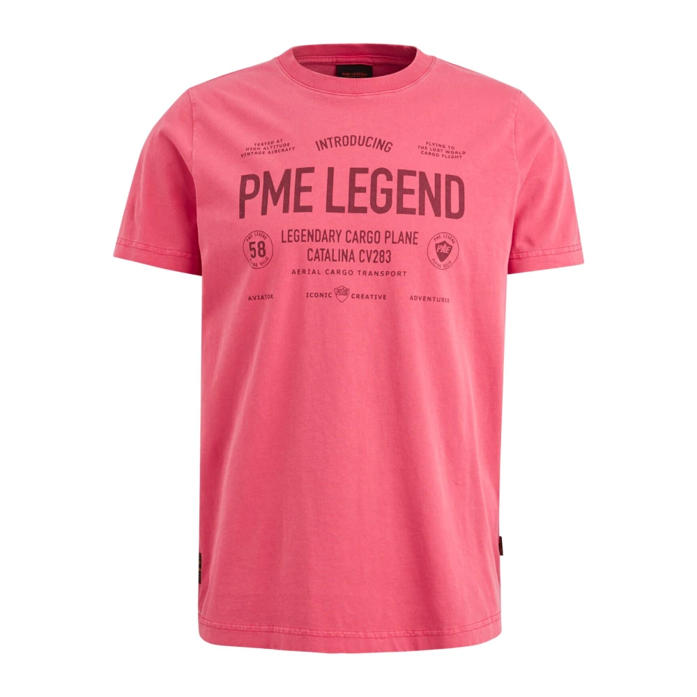 PME Legend Jersey R-Neck Tee met Artwork Pink