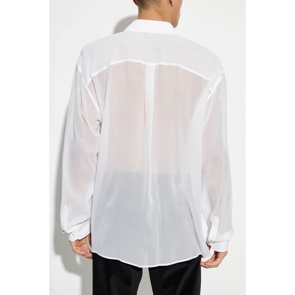 Dolce & Gabbana Zijden overhemd White Heren