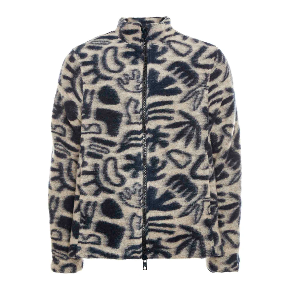 Wax London Cozi Fleecejack met opstaande kraag Multicolor Heren