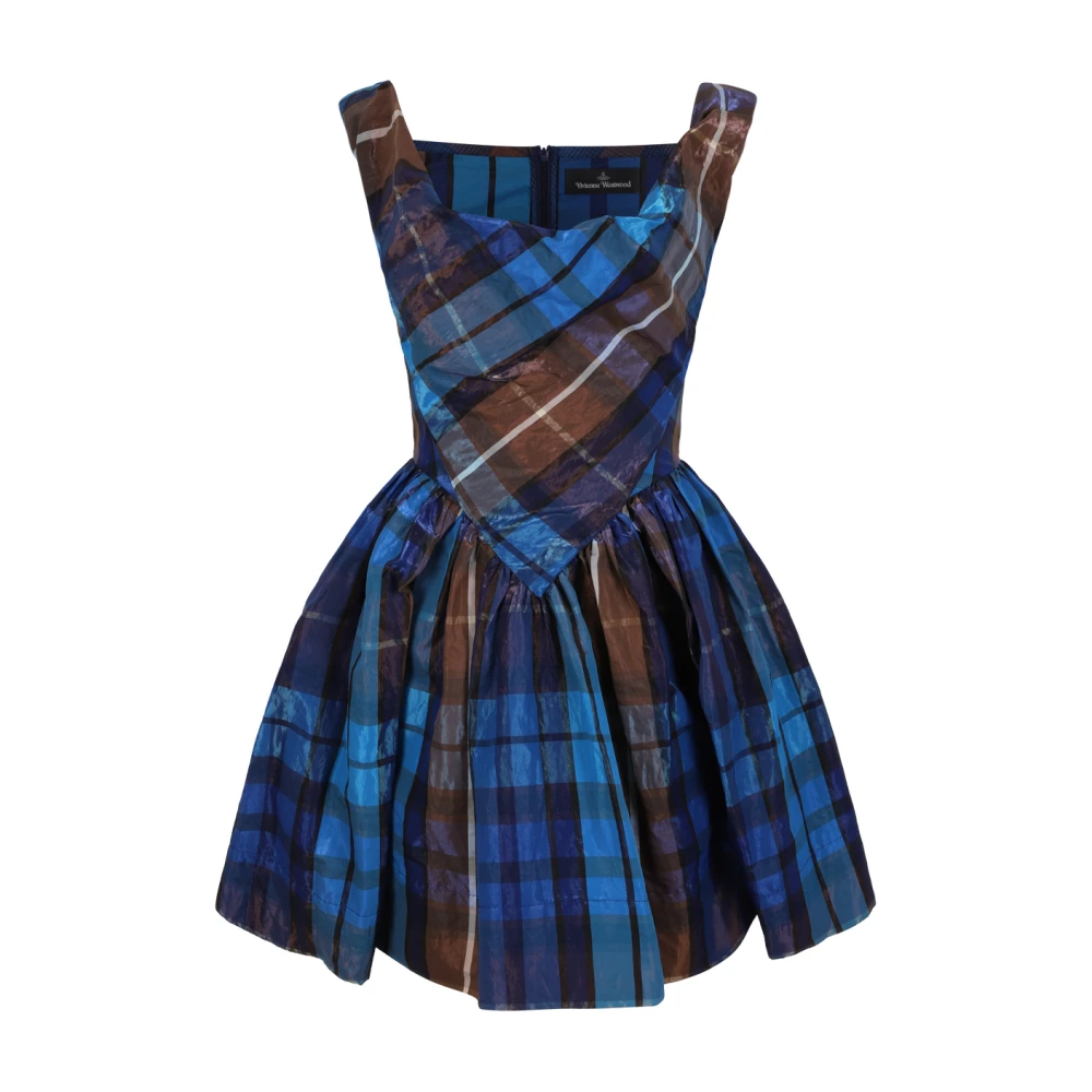 Vivienne Westwood Vestido Tartán Mini Dresses Mujer Multicolor S