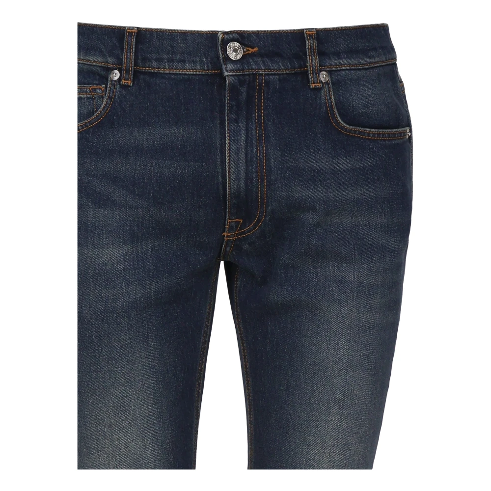 Mauro Grifoni Donker Denim Elastische Katoenen Jeans Blue Heren