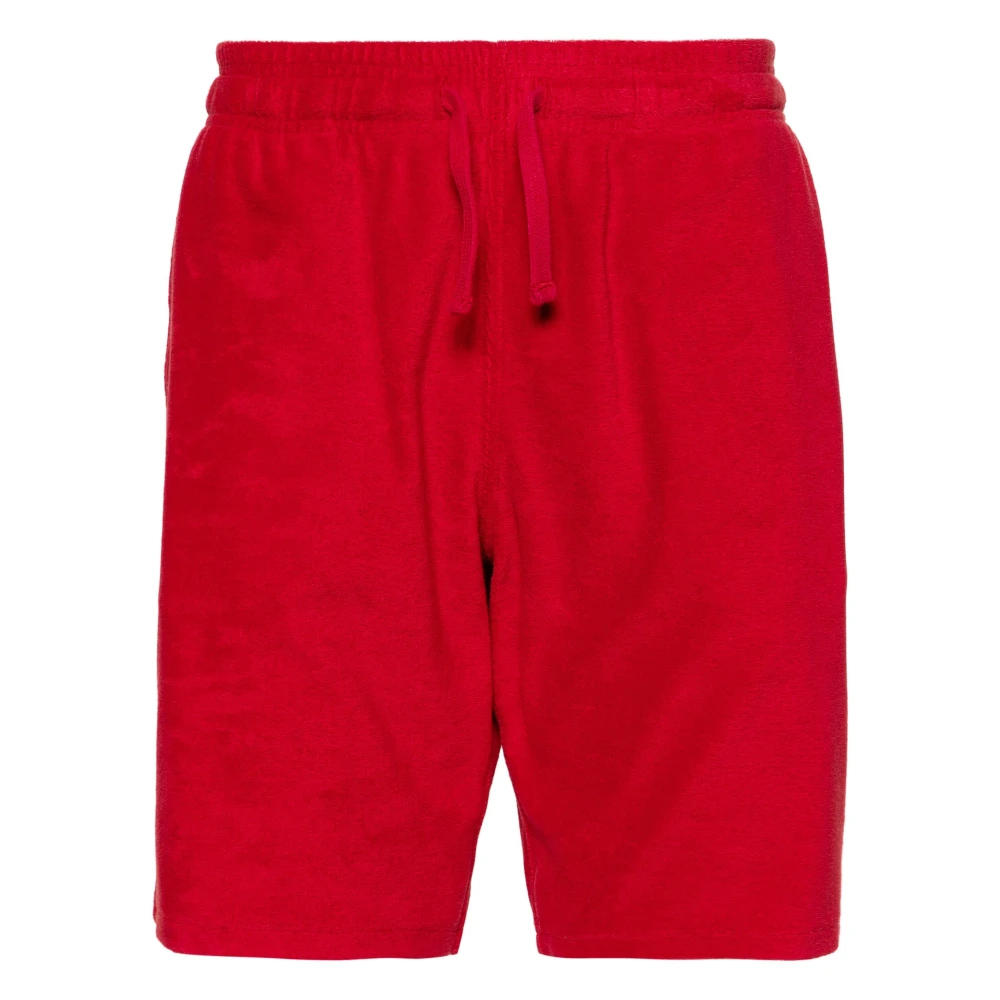 Vilebrequin Terry Shorts med sidofickor och bakfickor Red, Herr