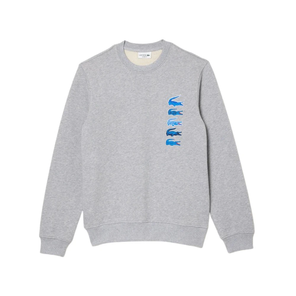 Lacoste Iconisch Design Sweatshirt voor Heren Gray Heren