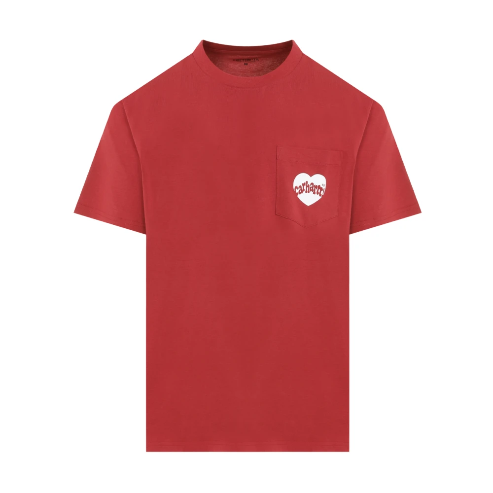 Carhartt WIP Witte Zak T-Shirt Red Heren