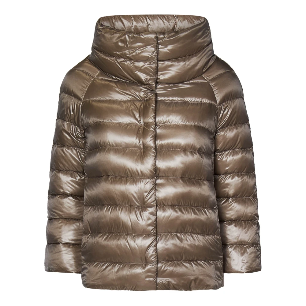 Herno Women's Beige Jacket Aw24 Elevate Wardrobe Style - Down Jackets - L - Jackets