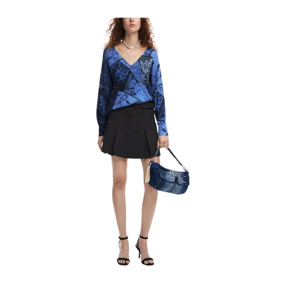 Desigual Elegant Viscose Blend Sweater Multicolor Dames