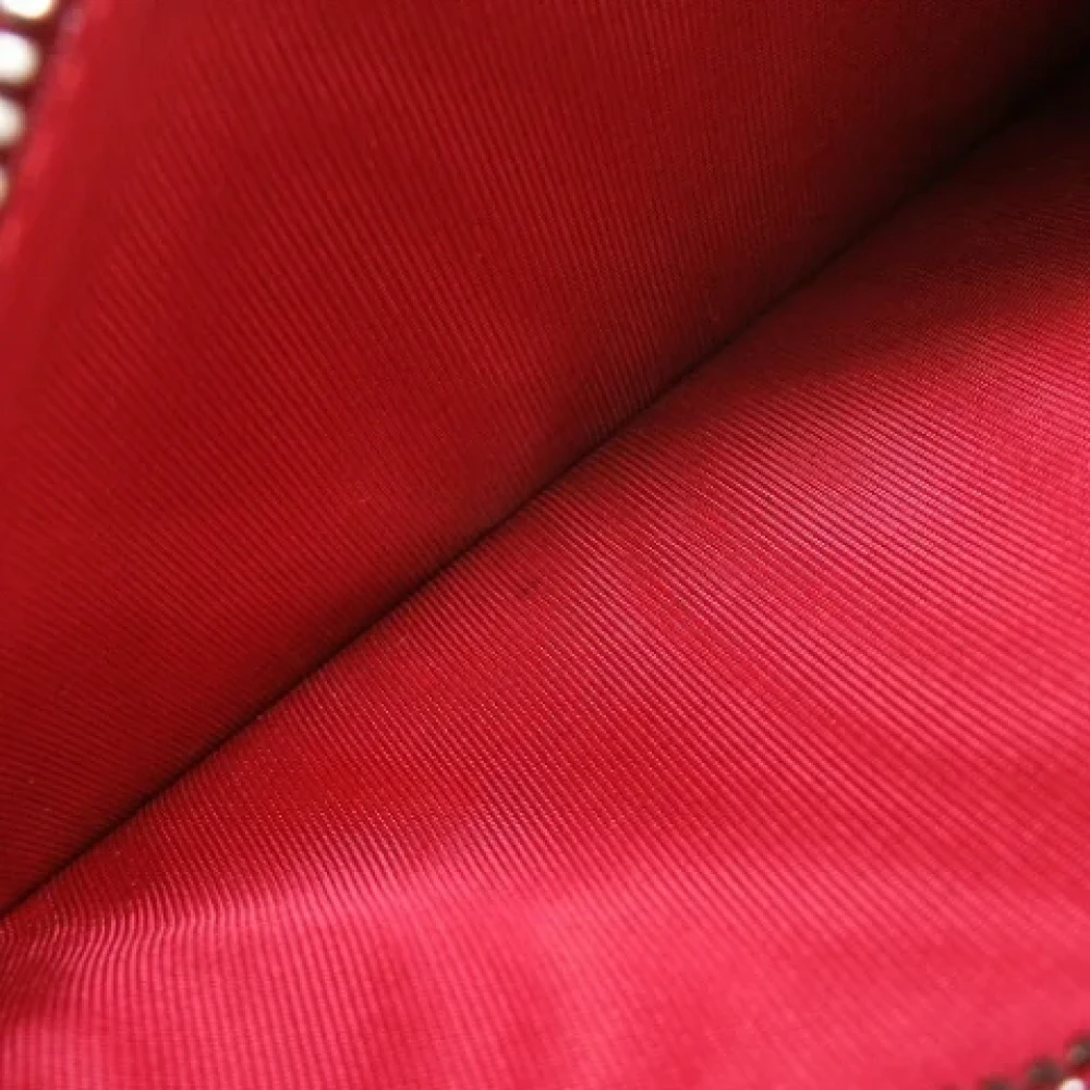 Miu Pre-owned Leather wallets Red Dames