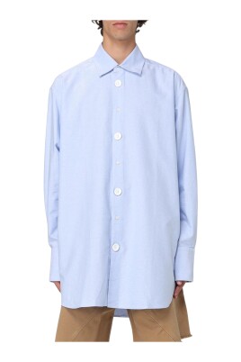 chemise-oxford-bleue-coupe-decontractee