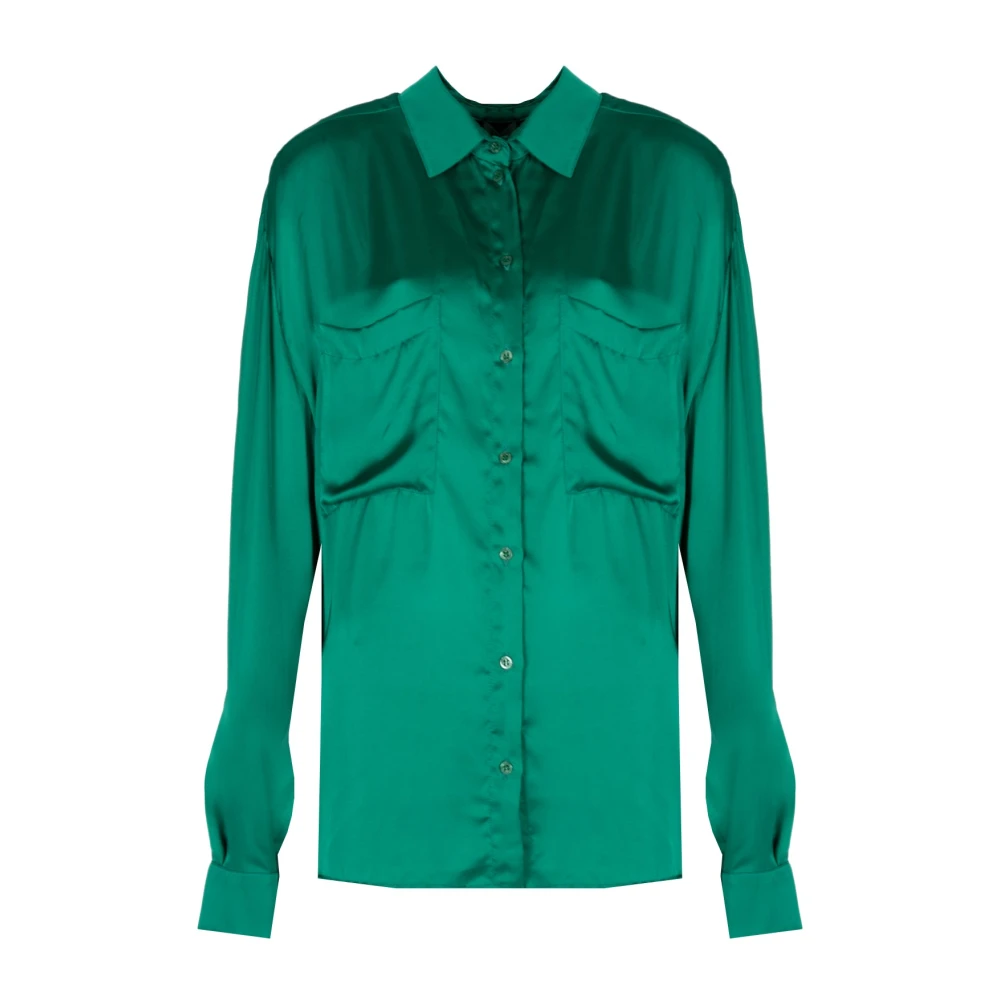Liu Jo Elegante Overhemd met Verfijnde Details Green Dames