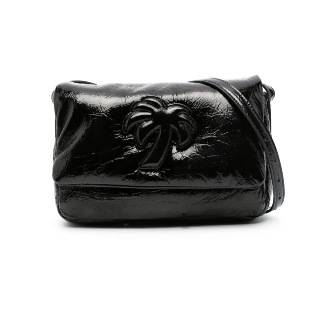 Palm Angels Women's Black Soft Bridge Logo Shoulder Bag