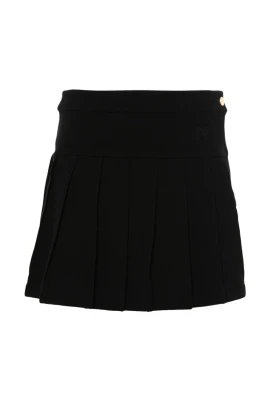 Monogrammerad plisserad minikjol