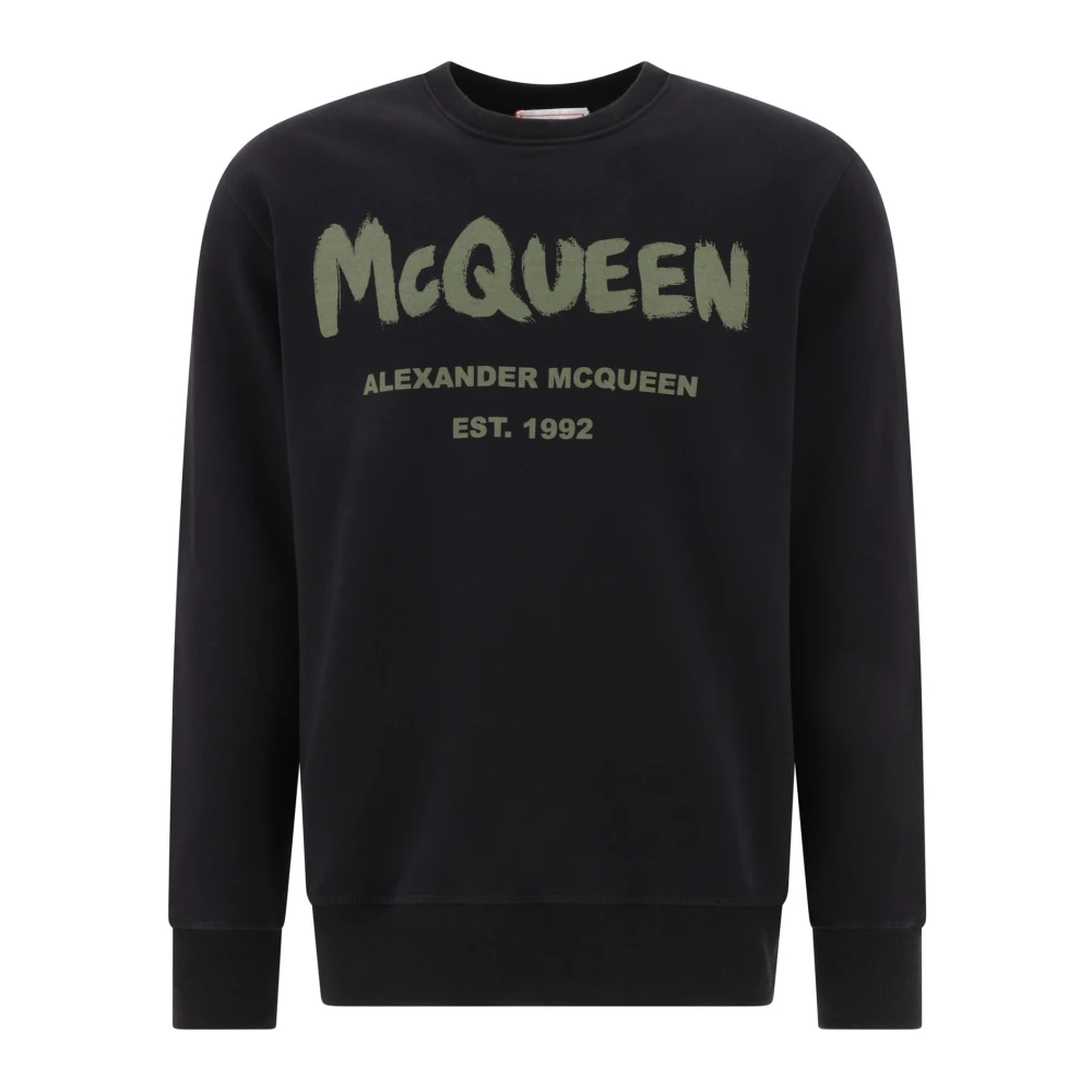 Alexander mcqueen Graffiti Sweatshirt van McQueen Black Heren