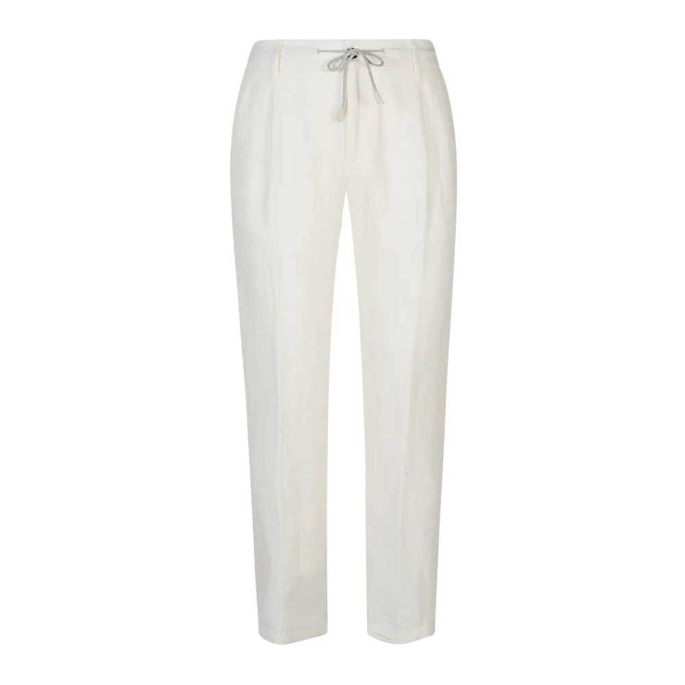 Eleventy Uomo Bianco - Pantaloni Jogger Elasticizzati - Trousers - W33