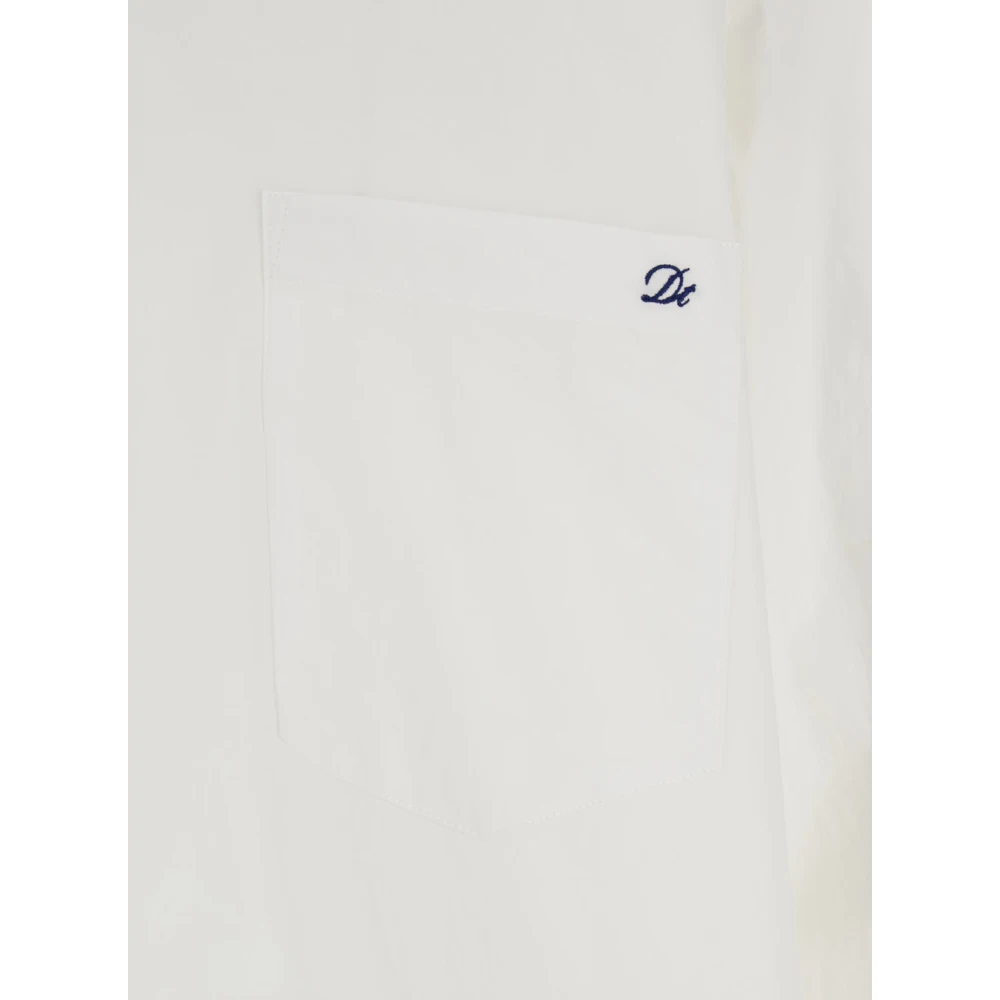 Dunst Witte Oversized Unisex Shirt White Dames