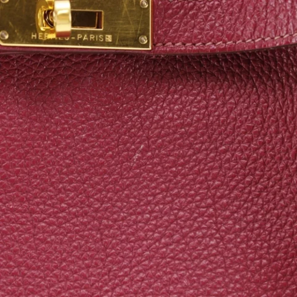 Hermès Vintage Pre-owned Leather hermes-bags Red Dames