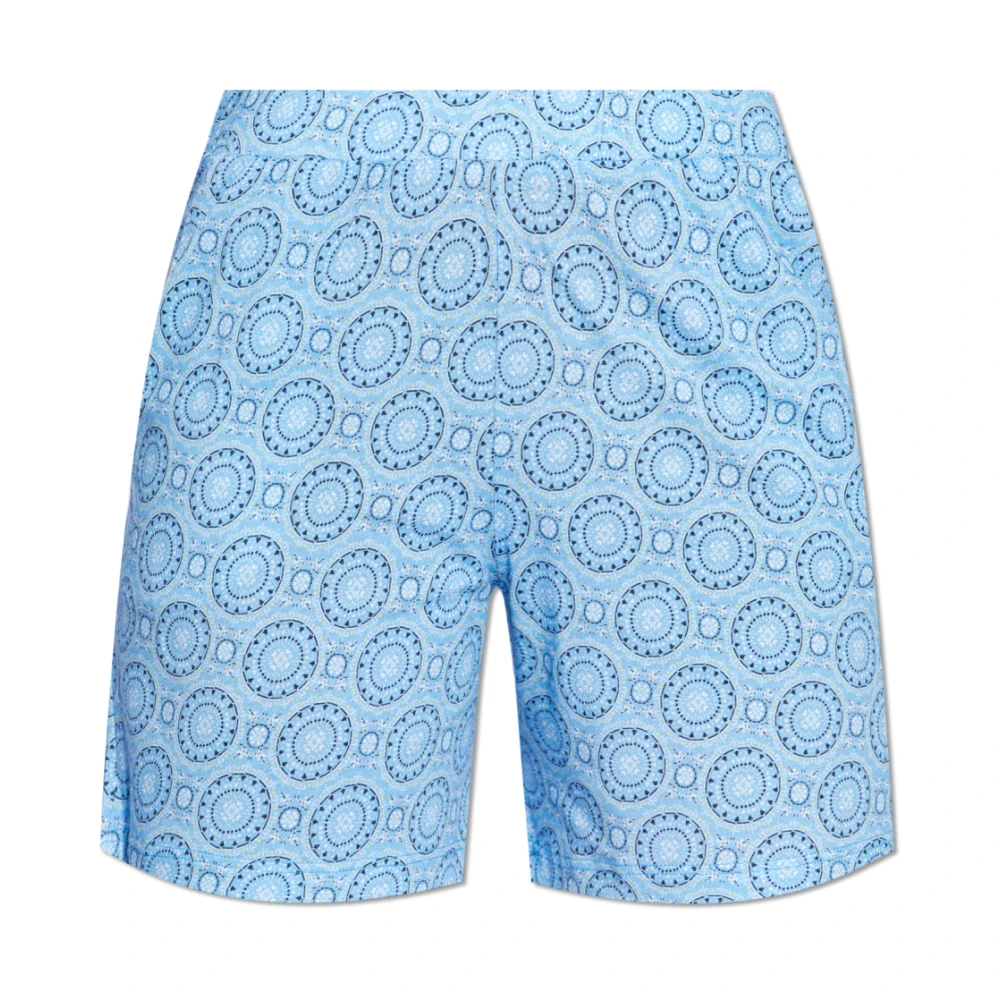 Hanro Gestreepte shorts Blue Dames