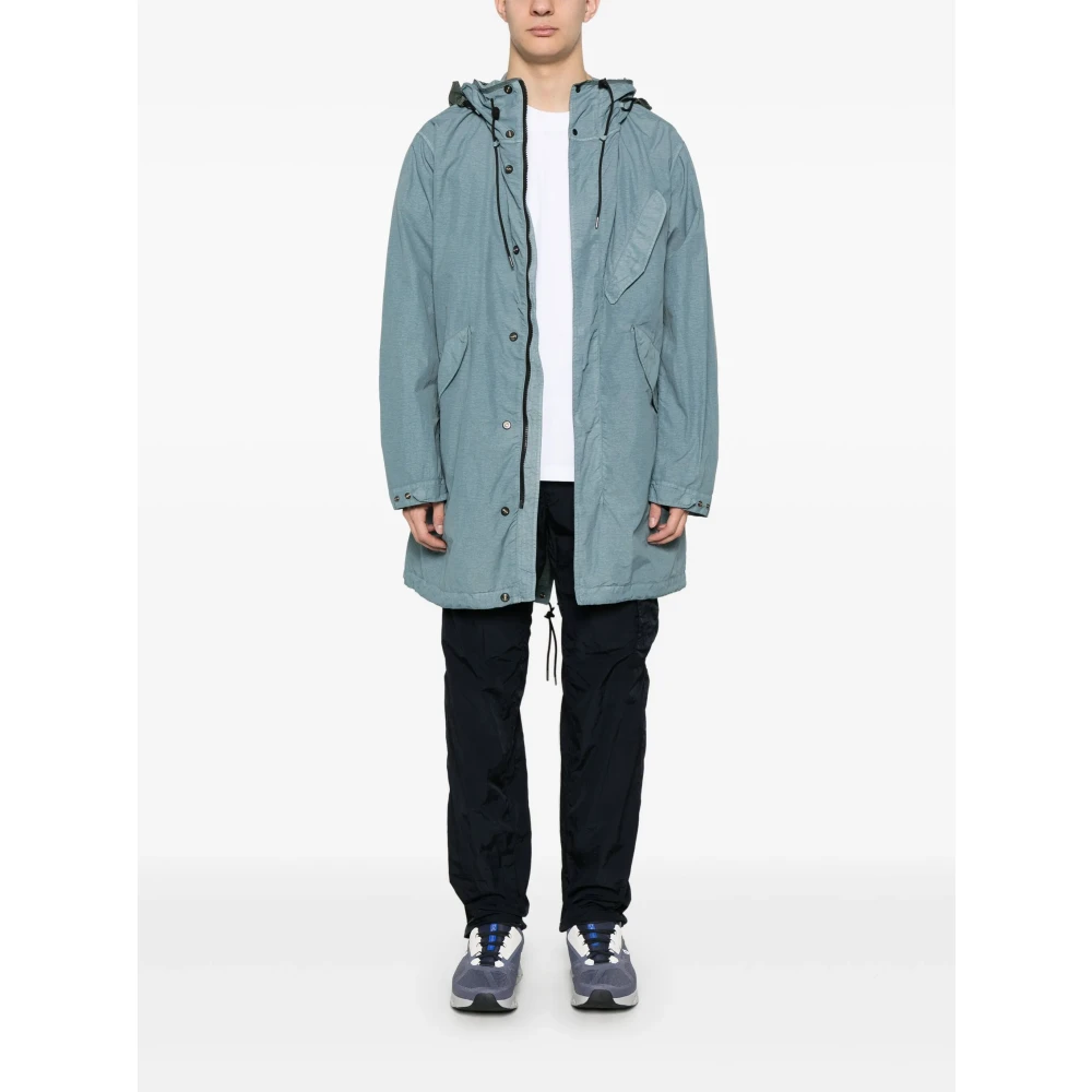 C.P. Company Blauwe Cargo Broek met Verstelbare Taille Blue Heren