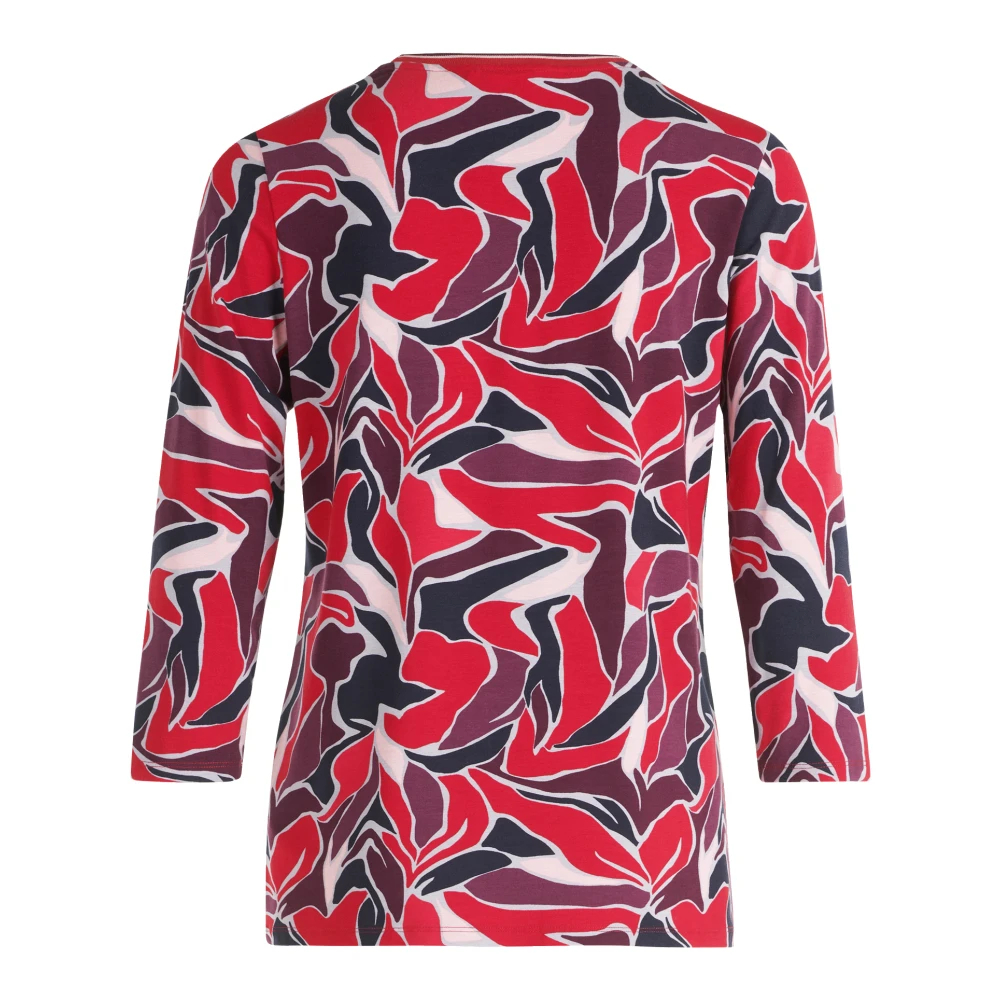 Betty Barclay Trendy Bedrukte Shirt Red Dames