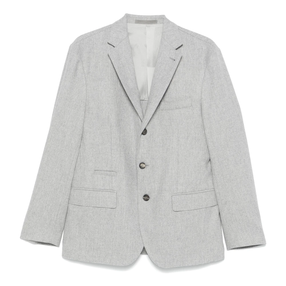 Eleventy Luxe Wol Kasjmier Jas Gray Heren