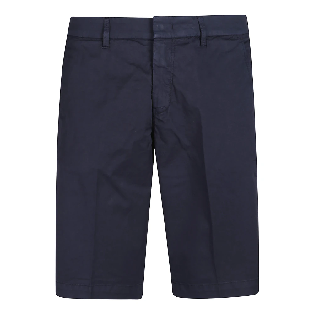 Fay Slimme Chino Shorts Blue Heren