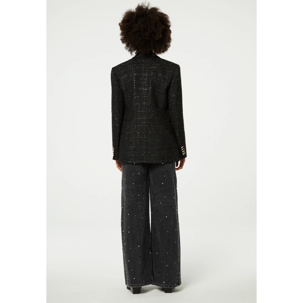 Fabienne Chapot Cher Tweed Blazer Black Dames