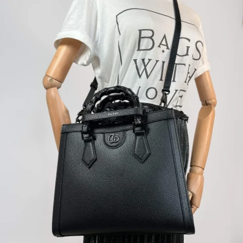 Gucci Vintage Pre-owned Leather gucci-bags Black Dames