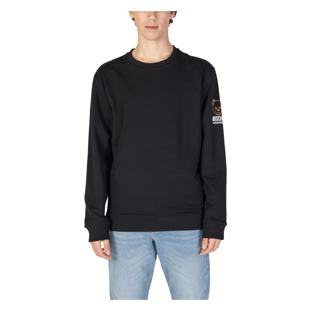 Moschino Heren Sweatshirt Herfst Winter Collectie Black Heren