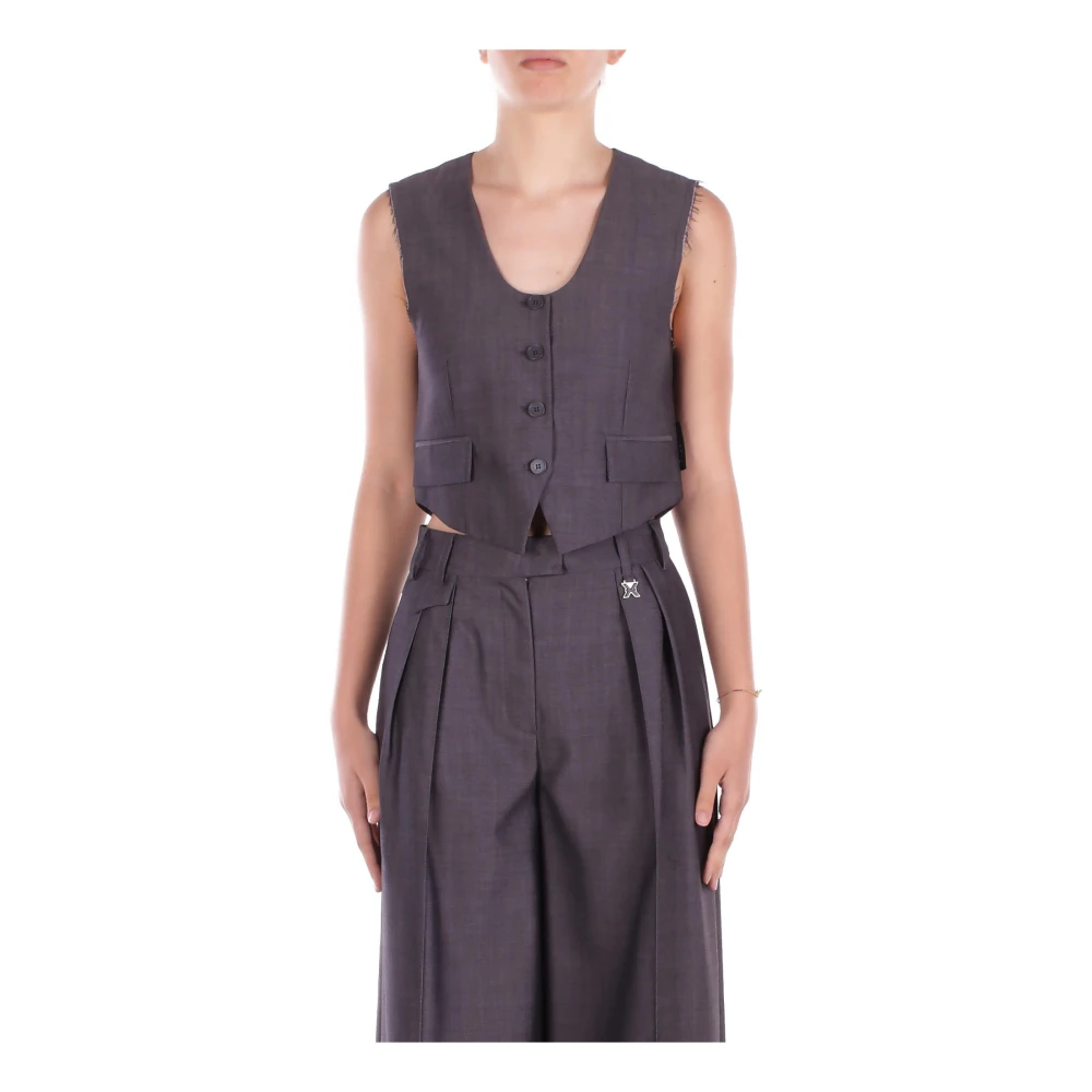John Richmond Women's Grey Jackets With Button Closure