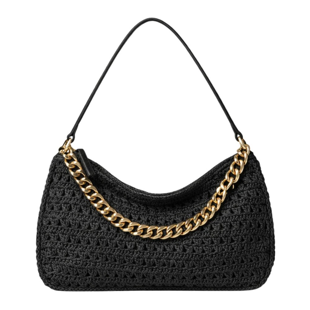 Twinset Women's Black Liliane Hobo Bag - Shoulder Bags - One Size - Bags