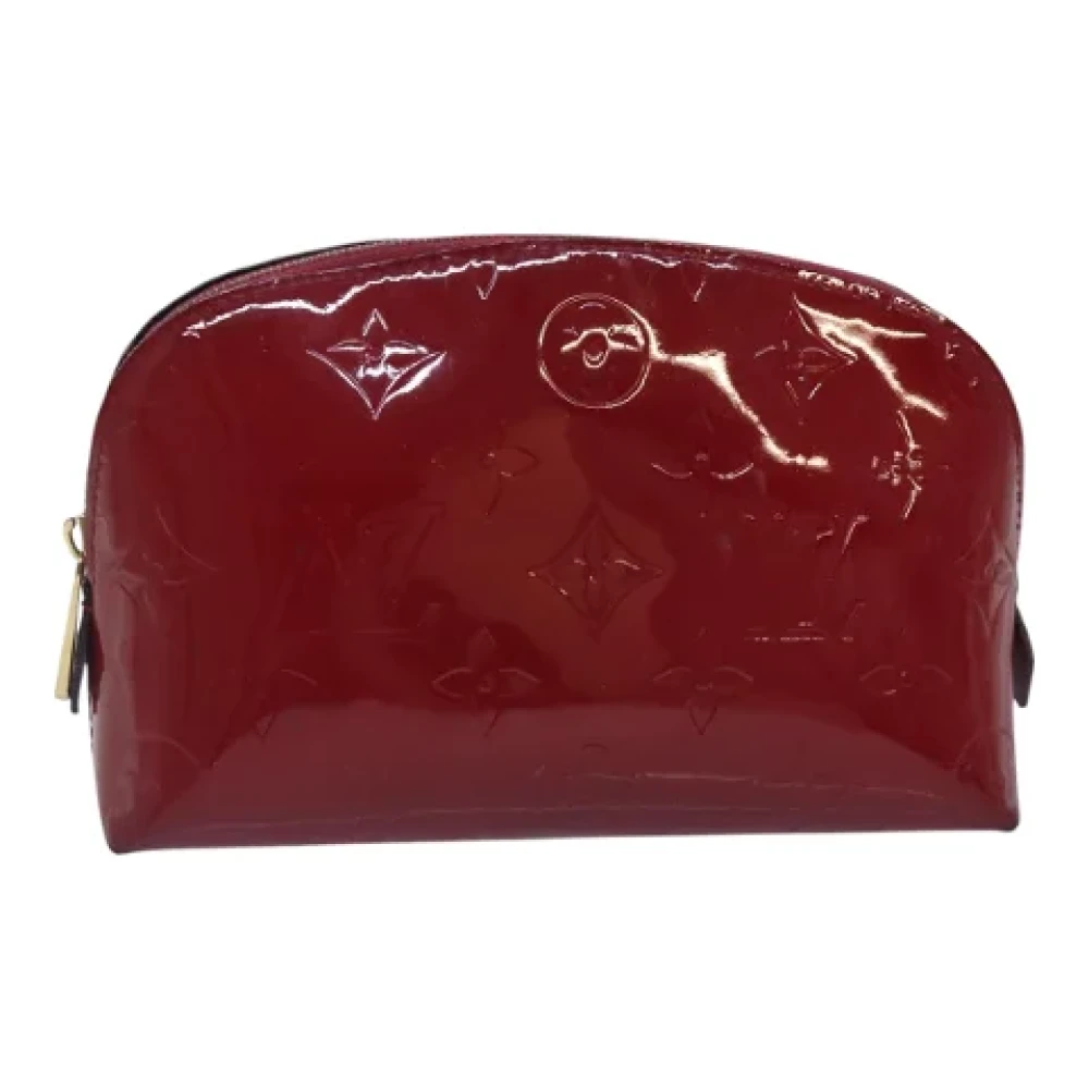 Louis Vuitton Vintage Pre-owned Leather pouches Red Dames
